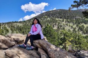 aditi on nature hike