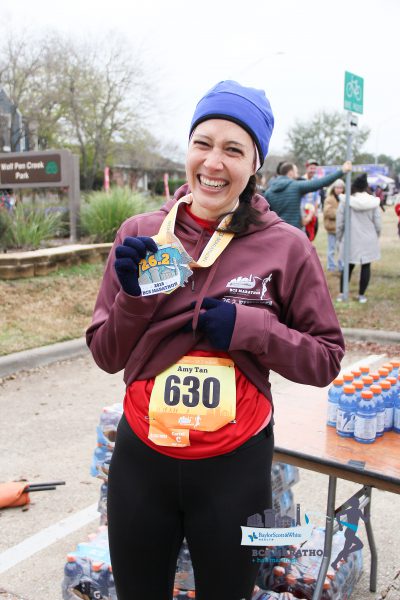 amy tan in marathon race