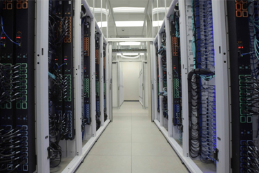 hallway of computer servers