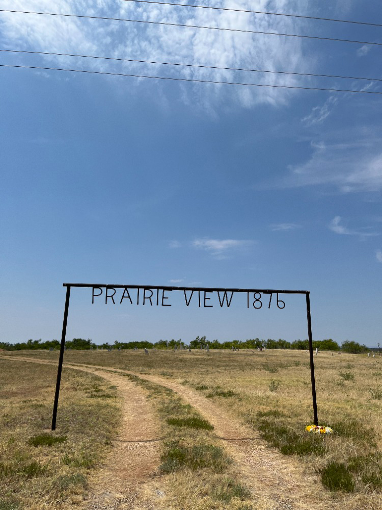 Cemetery entrance in Anson, Texas -- the site where Gregorio Cortez was buried