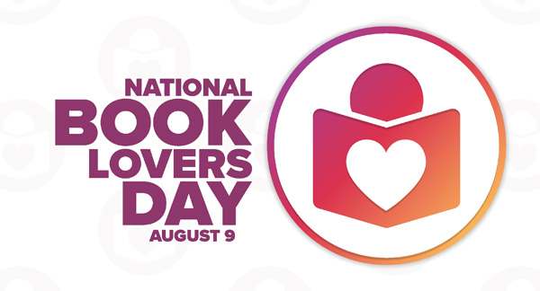 Graphic promoting August 9 as National Book Lovers Day