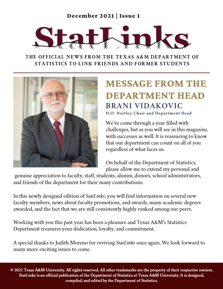 StatLinks Fall 2021 Issue Cover